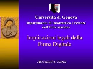 implicazioni legali della firma digitale