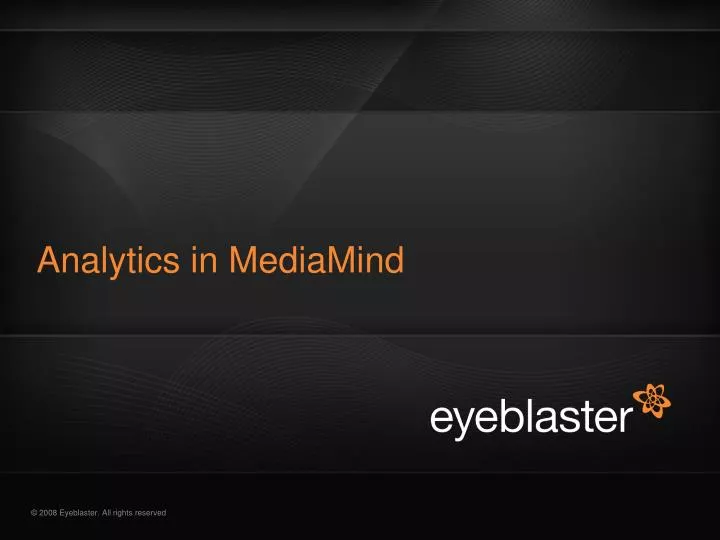 analytics in mediamind