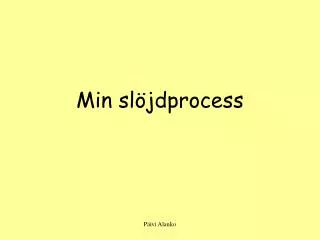 min sl jdprocess