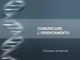 comunicare l orientamento