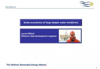 Scale economies of large deeper water windfarms