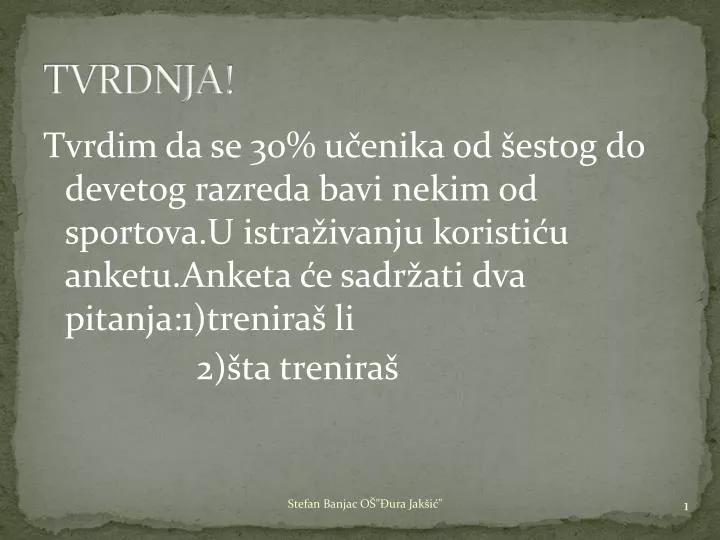 tvrdnja