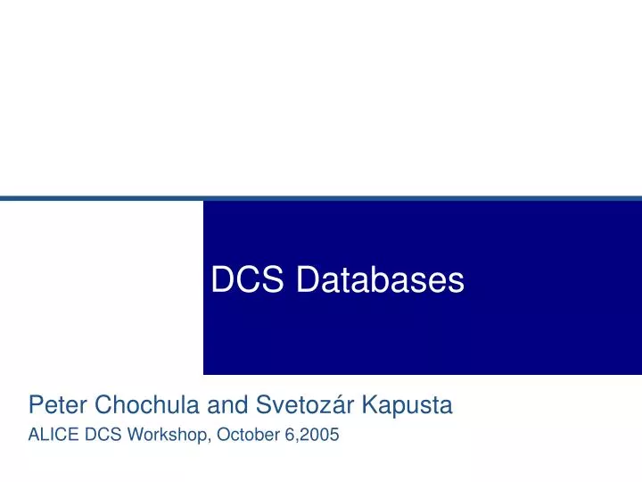 dcs databases