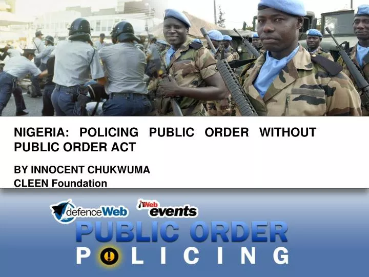 nigeria policing public order without public order act