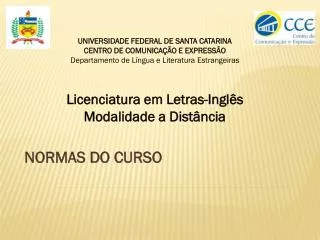 normas do curso