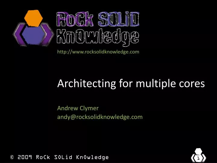 architecting for multiple cores