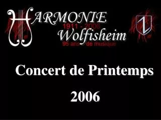 Concert de Printemps 2006