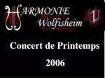 Concert de Printemps 2006 - slide 1