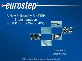 A New Philosophy for STEP Implementation - STEP for the Web (S4W)