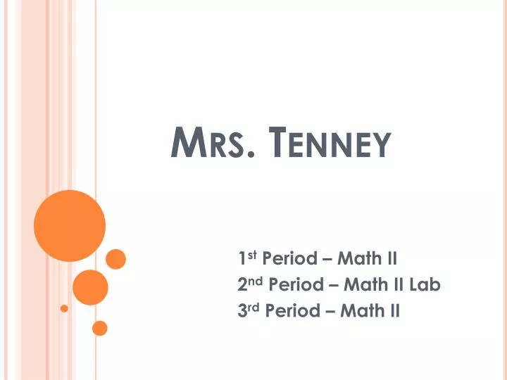 mrs tenney