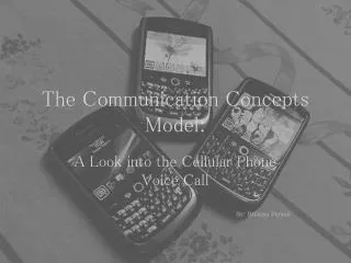The Communication Concepts Model: