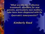 Kimberly Reed - slide 1