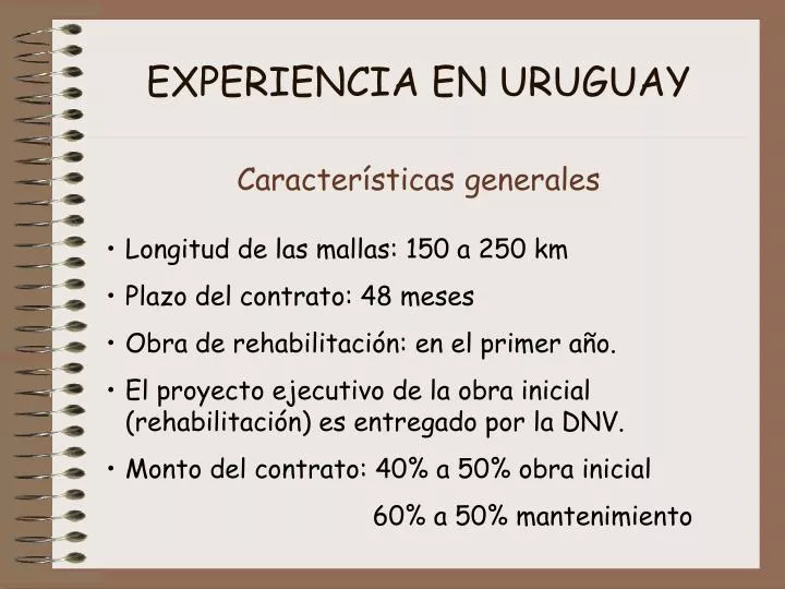 experiencia en uruguay