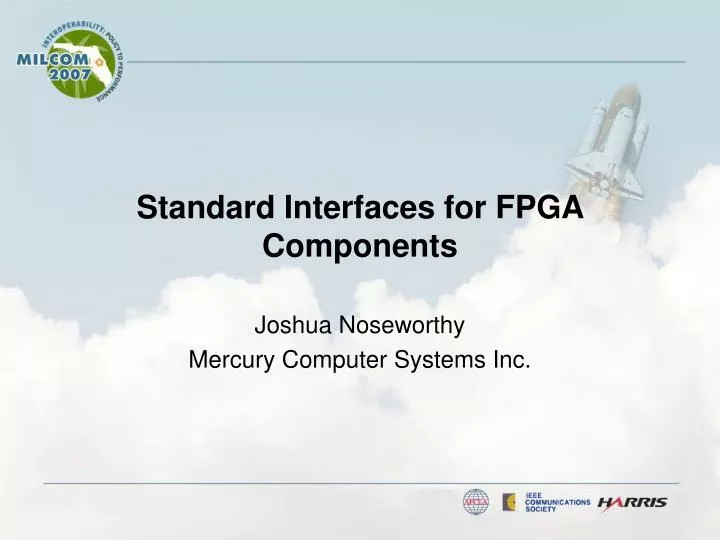 standard interfaces for fpga components