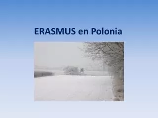erasmus en polonia