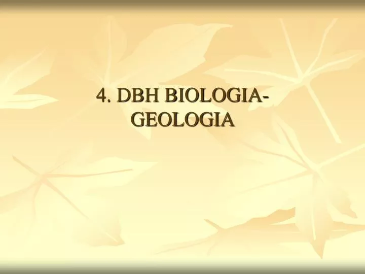 4 dbh biologia geologia
