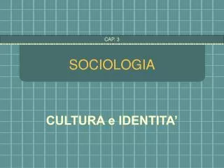 sociologia
