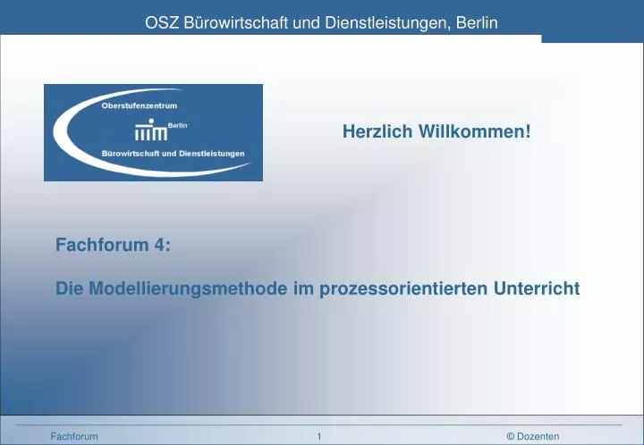 fachforum 4 die modellierungsmethode im prozessorientierten unterricht