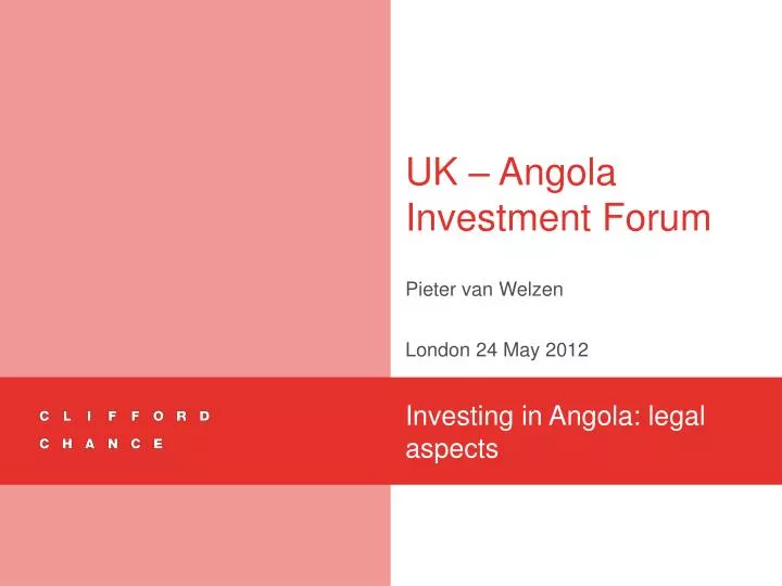 uk angola investment forum