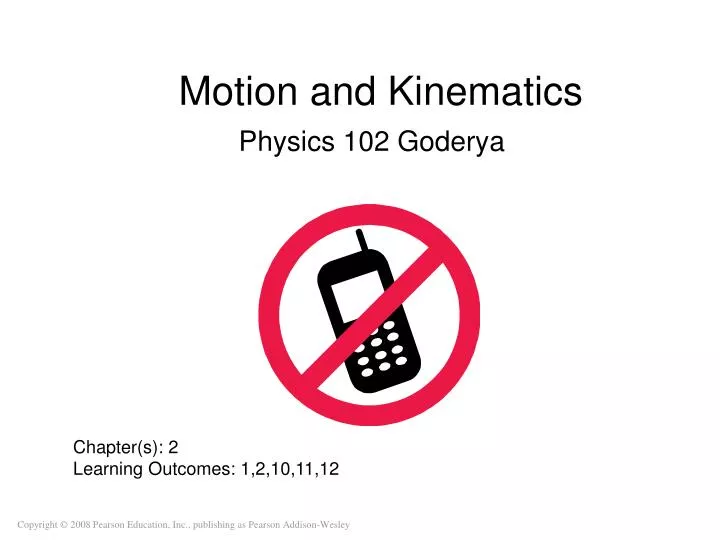 motion and kinematics