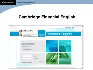 cambridge financial english