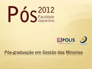 p s gradua o em gest o das minorias
