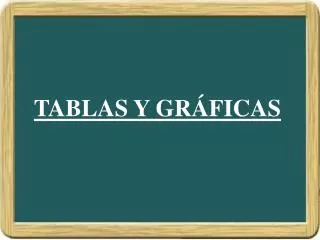 tablas y gr ficas
