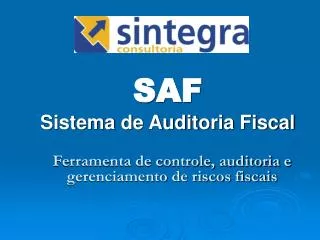 saf sistema de auditoria fiscal