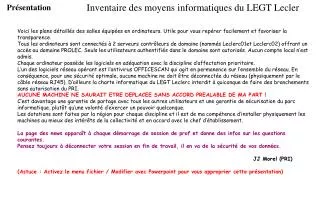 pr sentation