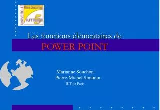 les fonctions l mentaires de power point