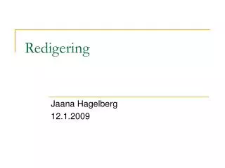 redigering