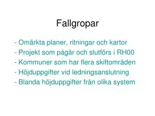 fallgropar