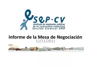 informe de la mesa de negociaci n