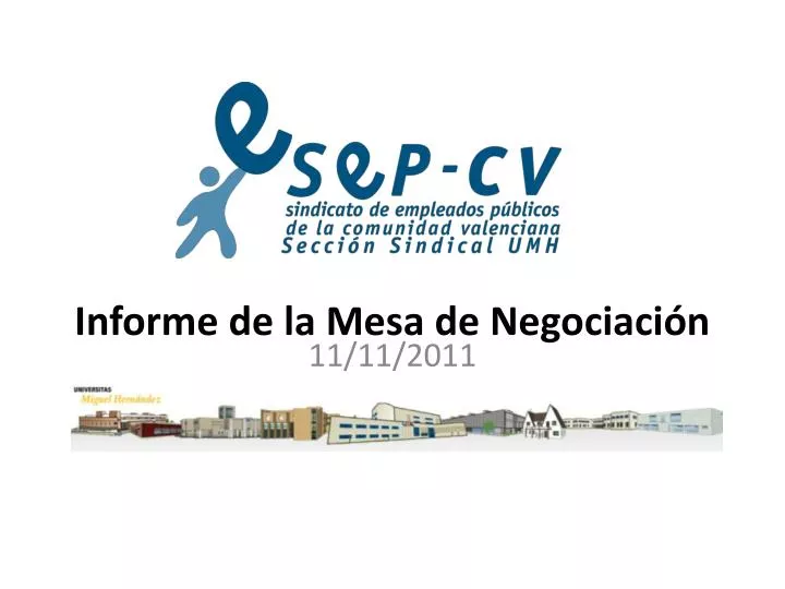 informe de la mesa de negociaci n