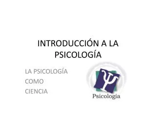 introducci n a la psicolog a