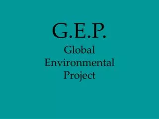 G.E.P. Global Environmental Project