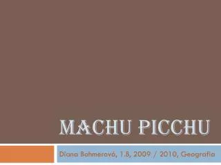 machu picchu