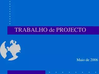 trabalho de projecto
