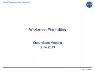 Workplace Flexibilities