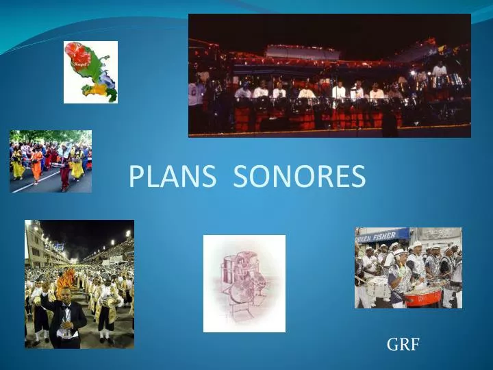 plans sonores
