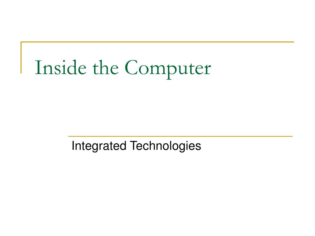 PPT - Inside the Computer PowerPoint Presentation, free download - ID ...