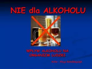 nie dla alkoholu