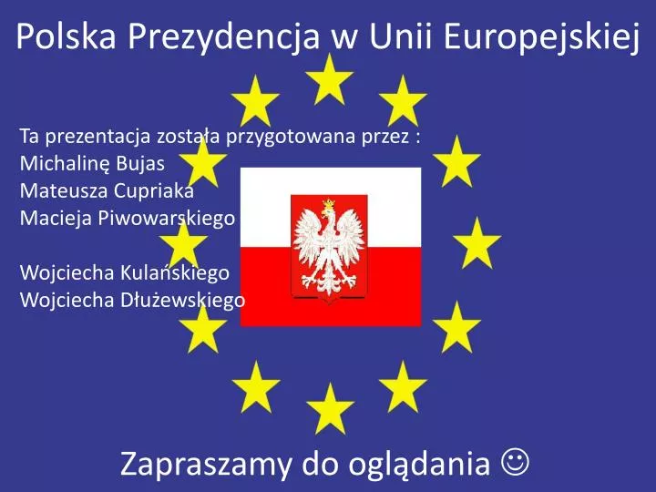 polska prezydencja w unii europejskiej