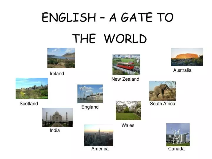 english a gate to the world