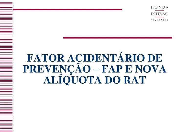 fator acident rio de preven o fap e nova al quota do rat