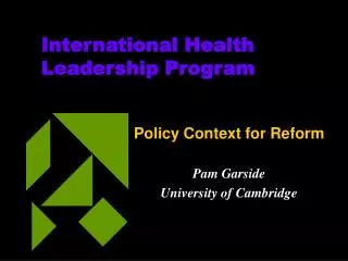 International Health Leadership Program