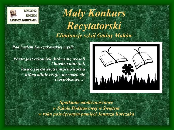 ma y konkurs recytatorski eliminacje szk gminy mak w