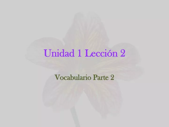 unidad 1 lecci n 2