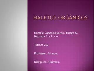 haletos org nicos