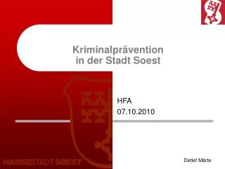 kriminalpr vention in der stadt soest